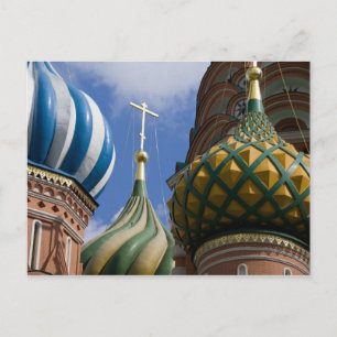 Russland, Moskau, Roter Platz. St. Basil Postkarte