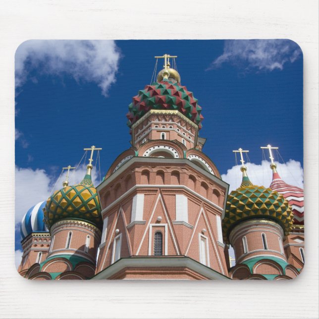 Russland, Moskau, Roter Platz. St. Basil's 2 Mousepad (Vorne)