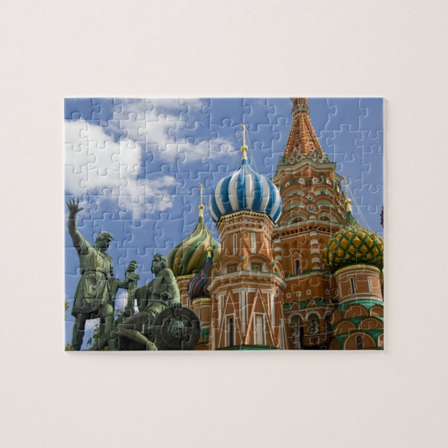 Russland, Moskau, Roter Platz. St. Basil's 3 Puzzle (Horizontal)