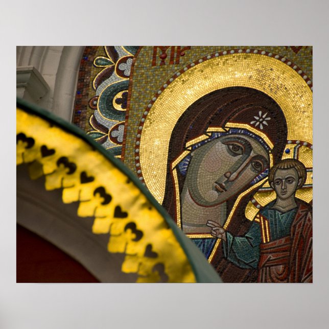 Russland, Moskau, Roter Platz. Unsere Lady von Kas Poster (Vorne)