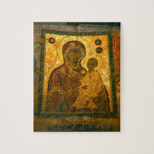 Russland, Oblast Nowgorod, Tichwin-Kloster, Puzzle