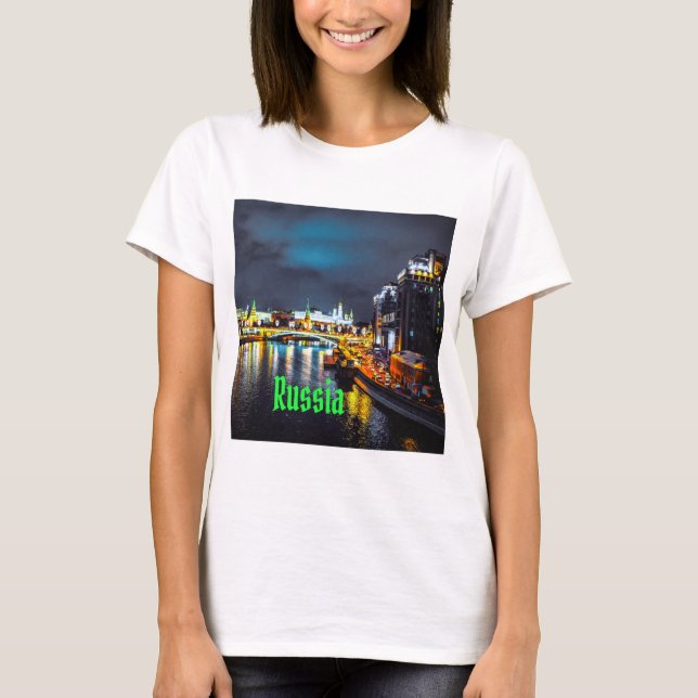 Russland oder Russische Föderation Moskau in der N T-Shirt (Vorderseite)