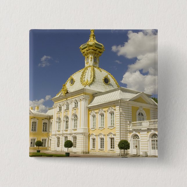Russland. Petrodvorets. Peterhof-Palast. Peter der Button (Vorderseite)