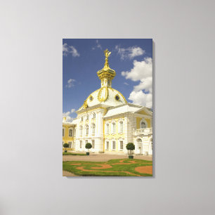 Russland. Petrodvorets. Peterhof-Palast. Peter der Leinwanddruck