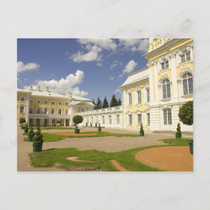 Russland. Petrodvorets. Peterhof-Palast. Peter der Postkarte