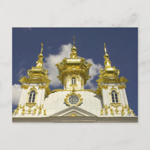 Russland. Petrodvorets. Peterhof-Palast. Peter der Postkarte