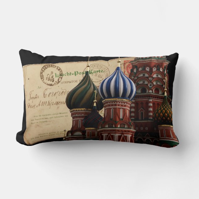 Russland Postcard Kathedrale Lumbar Pillow Lendenkissen (Vorderseite)