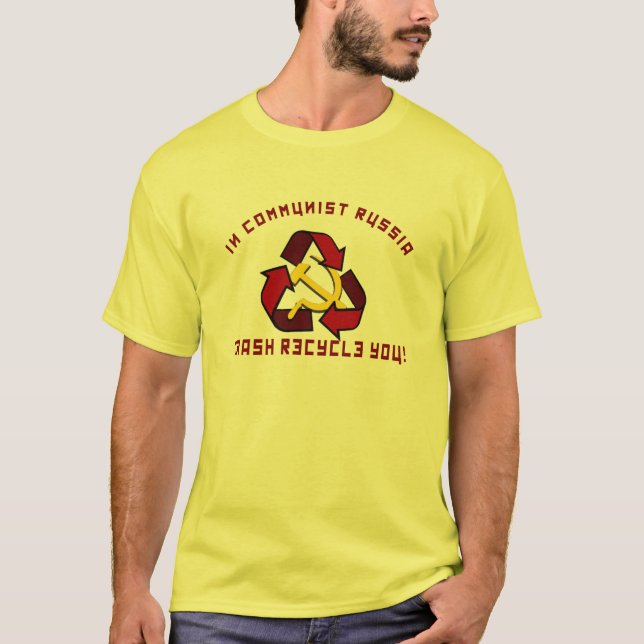 Russland recycelt T-Shirt (Vorderseite)