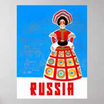 Russland Reiseplakat
