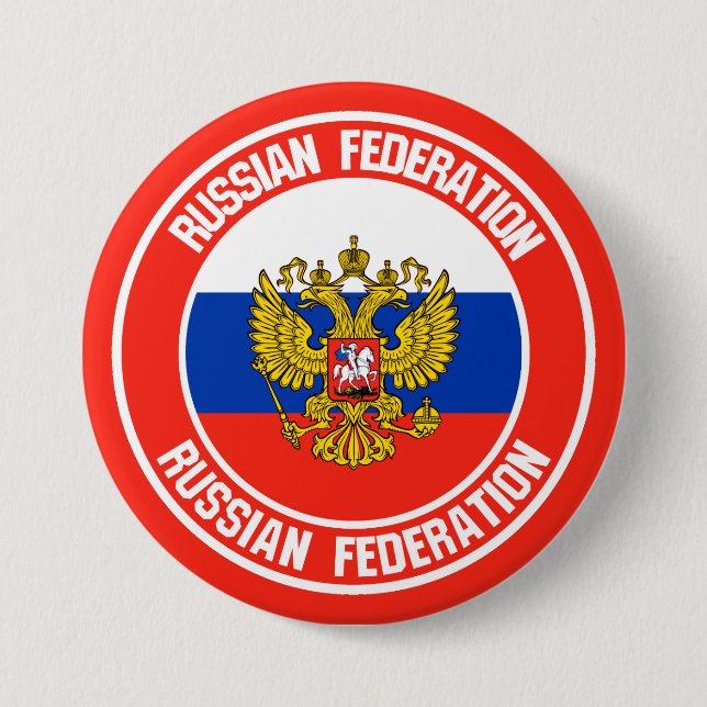 Russland-Runde Button (Vorderseite)