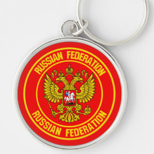 Russland-Runde Schlüsselanhänger