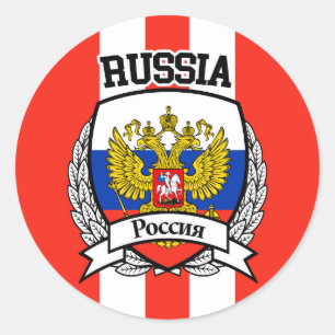 Russland Runder Aufkleber