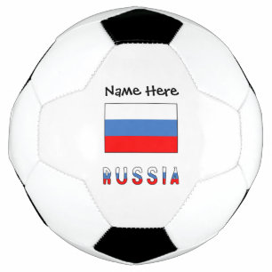 Russland Russische Flagge Schwarz Personalisierung Fußball