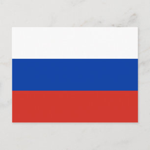 Russland (Russische) Flaggenpostkarte Postkarte