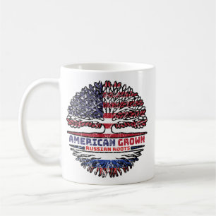 Russland Russische USA USA Vereinigte Staaten Tree Kaffeetasse