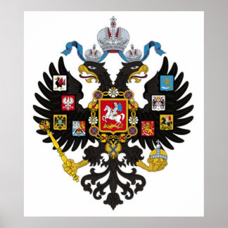RUSSLAND - Russisches Reich - Wappen Poster