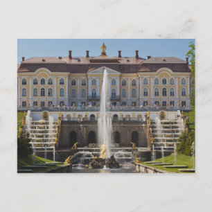 Russland, Sankt Petersburg, Peterhof, Großer Palas Postkarte