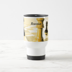 Russland-Schach Reisebecher