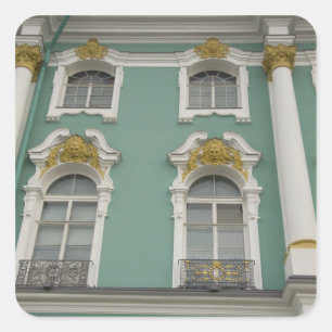Russland, St. Petersburg, Die Eremitage (auch beka Quadratischer Aufkleber