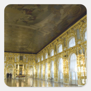 Russland, St. Petersburg, Katharinenpalast (auch 4 Quadratischer Aufkleber