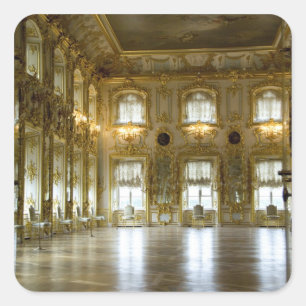 Russland, St. Petersburg, Peterhof Palace (alias 2 Quadratischer Aufkleber