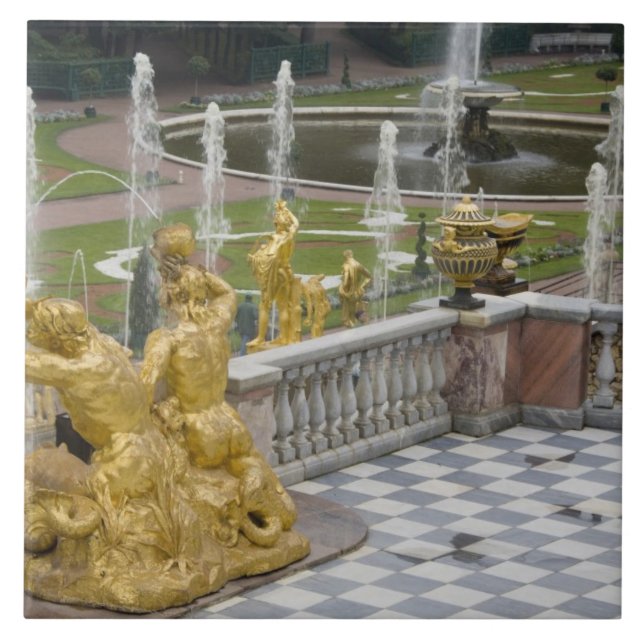Russland, St. Petersburg, Peterhoff (alias 2 Fliese (Vorderseite)