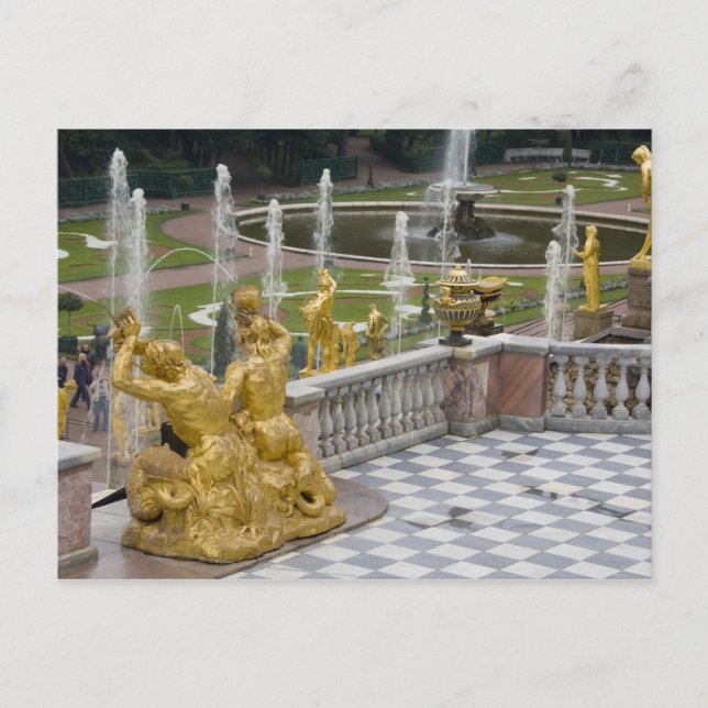 Russland, St. Petersburg, Peterhoff (alias 2 Postkarte (Vorderseite)