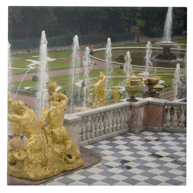 Russland, St. Petersburg, Peterhoff (alias Fliese (Vorderseite)