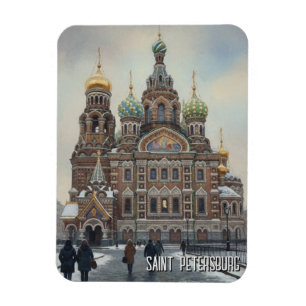 Russland St. Petersburg Reise Magnet