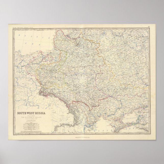 Russland SW, Polen Poster (Vorne)