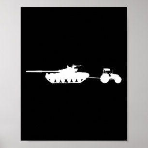 Russland T72 Panzer Abschleppwagen Ukraine Kiew Poster