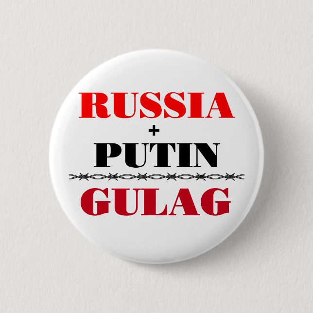 Russland und Putin Button (Vorderseite)