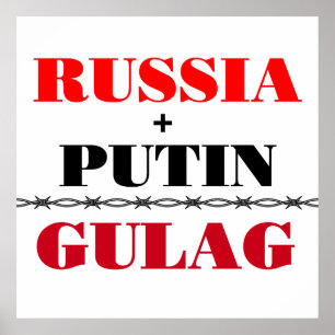 Russland und Putin Poster