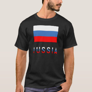 Russland und russische Flagge T-Shirt