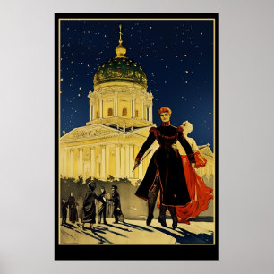 Russland Vintage Poster Tourismus