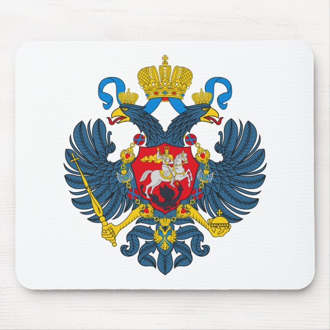 Russland-Wappen (18. Jahrhundert) Mousepad (Vorne)