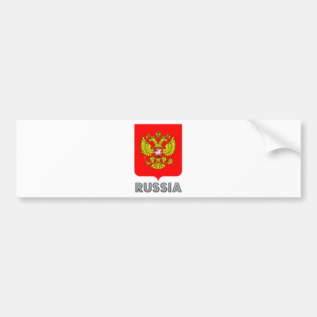 Russland-Wappen Autoaufkleber (Vorne)