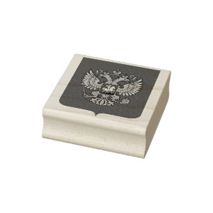 Russland-Wappen Gummi-Briefmarke Gummistempel