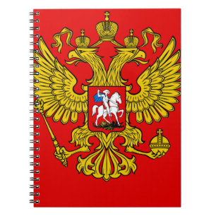 Russland-Wappen Notizblock