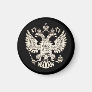 Russland - Wappen - weiße Version Magnet
