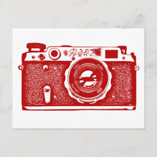 Russlandkamera - Ruby Red Postkarte