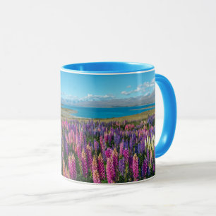 Russle Lupines in See Tekapo Neuseeland Tasse