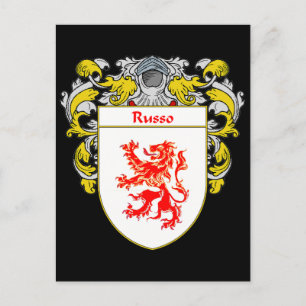 Russo-Wappen (mantled) Postkarte