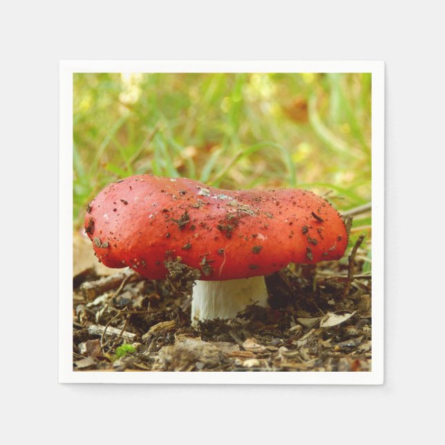 Russula Emetica Paper Napkins Serviette (Vorderseite)