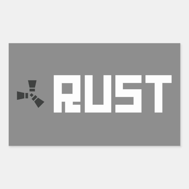 RUST Banner BGWG Rechteckiger Aufkleber (Vorderseite)
