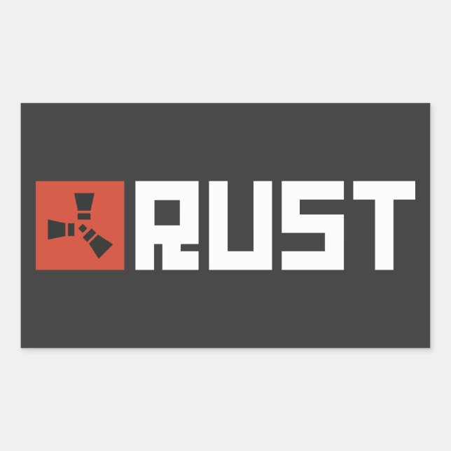 RUST Banner BRWC Rechteckiger Aufkleber (Vorderseite)