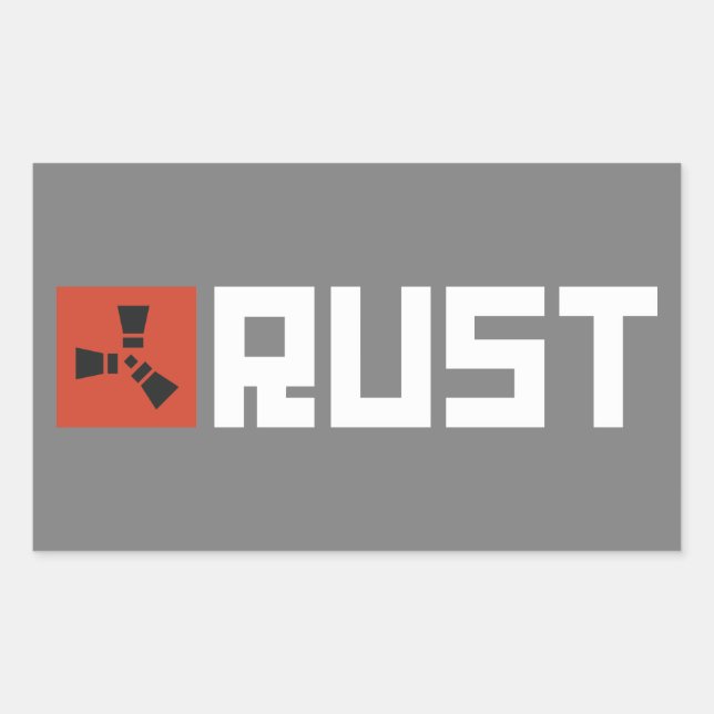 RUST Banner BRWG Rechteckiger Aufkleber (Vorderseite)