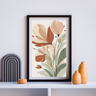 Rust Bloom Serenity IV – Zeitgenössische Botanik  Poster