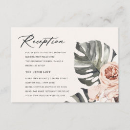 RUST BOHO MOSTRERA EMPFANG WASSERFARBE BEGLEITKARTE