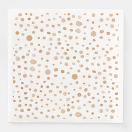 Rust Confetti Wasserfarbe Dots Papier Napkin Serviette